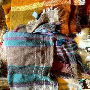 Two blanket scarves for sale. Boutique closing, these are the last 2.